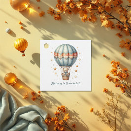 Een heerlijke heteluchtballon bedankjes labels