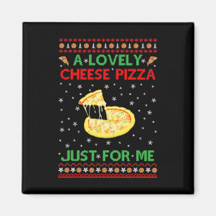 Een heerlijke kaaspizza alleen leuk Kevin X-Mas Ho Magneet