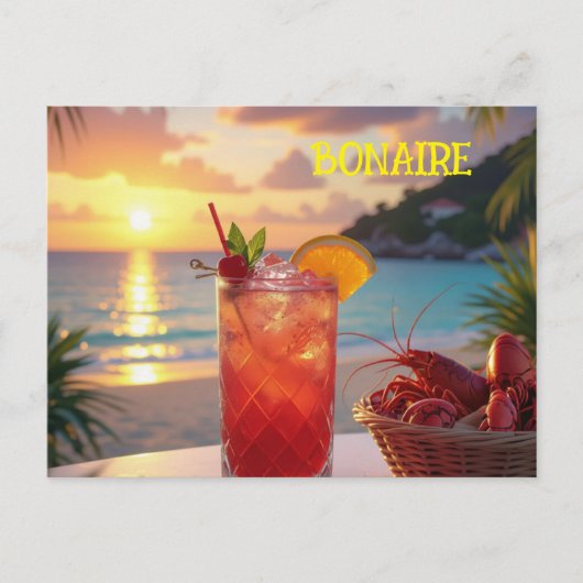 Een heerlijke middag op Bonaire Feestdagenkaart (Voorkant)