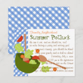 Een heerlijke salade kaart (Voorkant / Achterkant)