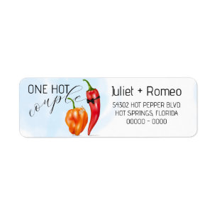 Een Heet Stel Heete Peper Huwelijk Etiket