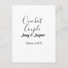 Eén heet stel voeg naam toe sinds 20XX jaar datum Briefkaart