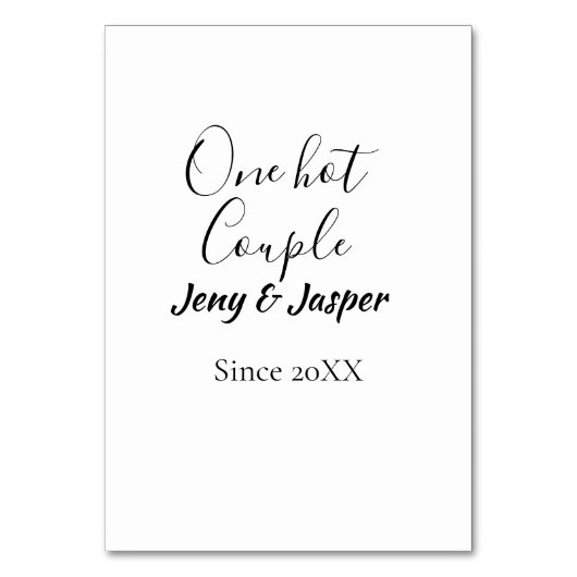 Een heet stel voeg naam toe sinds 20XX jaar datum Kaart (Voorkant)