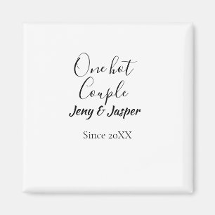 Een heet stel voeg naam toe sinds 20XX jaar datum Magneet