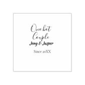 Een heet stel voeg naam toe sinds 20XX jaar datum Rubberstempel (Afrduk)