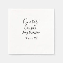Een heet stel voeg naam toe sinds 20XX jaar datum Servet