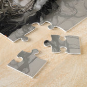 Een heidense godin met gewei legpuzzel (Zijkant)