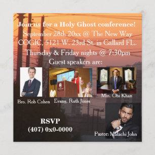 Een Heilige Ghost-conferentie Kaart