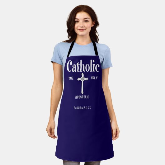 Een Heilige Katholieke Apostolische Kerk Schort (Gedragen)