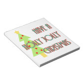 een heilige kerst midden eeuw moderne notitieblok (Schuin)