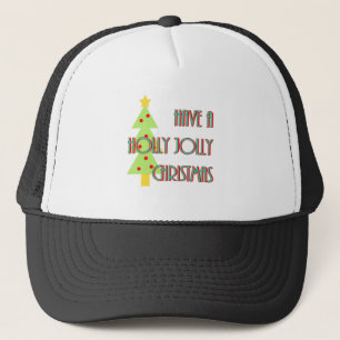 een heilige kerst midden eeuw moderne trucker pet