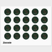 Een heilige kerst ronde sticker (Vel)
