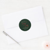 Een heilige kerst ronde sticker (Envelop)