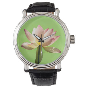Een heilige lotus. Laxmi lotus Horloge