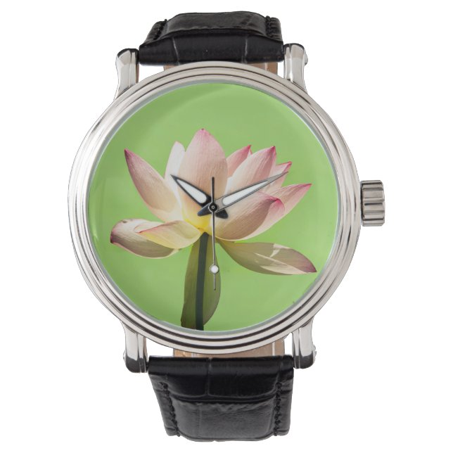 Een heilige lotus. Laxmi lotus Horloge (Voorkant)