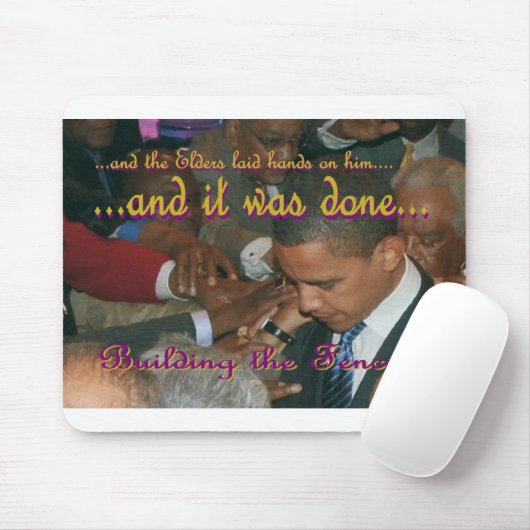 Een hek bouwen muismat (Met muis)