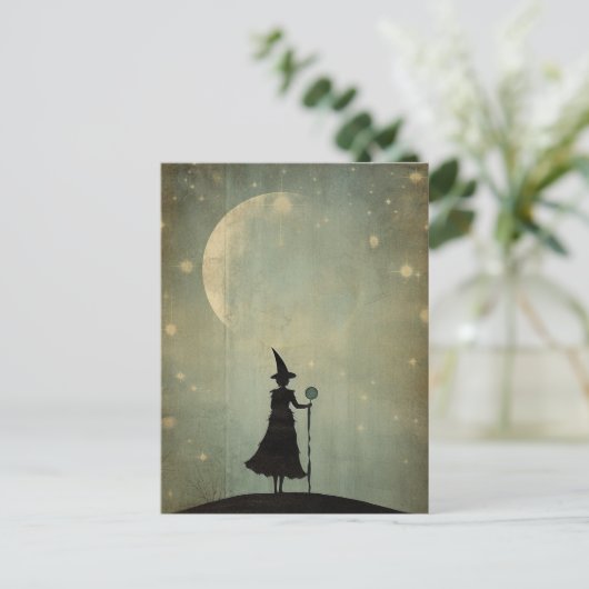 Een heks briefkaart (Staand voorkant)