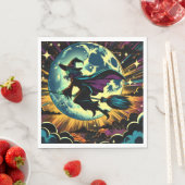 Een heks en een Halloweenfeest Servet (Insitu)