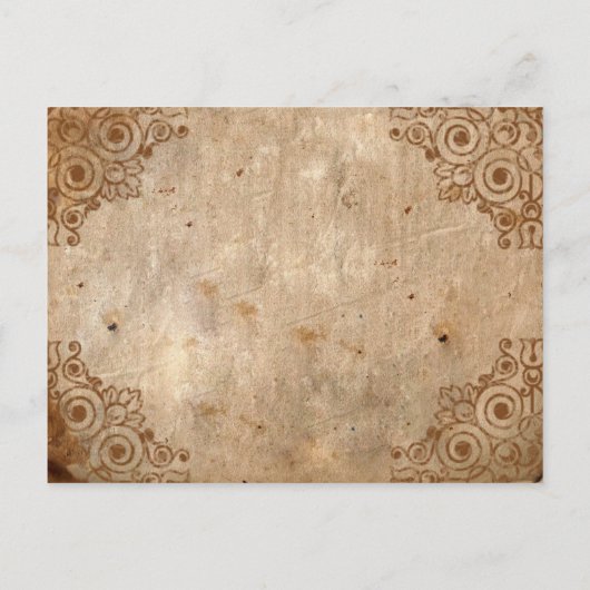 Een heks en haar raaf bekend, briefkaart (Achterkant)