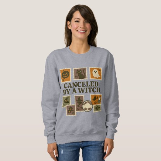 Een heks Halloween Stamp Shirt (Voorkant volledig)