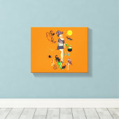 Een heks kunst canvas afdruk (Insitu (Houten vloer))