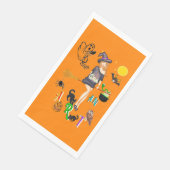 Een heks kunst servet (Hoek)