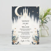 Een heks magische droom mystieke sterren maan brui kaart (Staand voorkant)