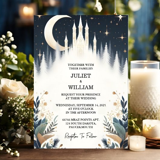 Een heks magische droom mystieke sterren maan brui kaart