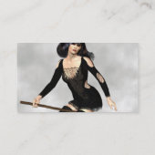 Een heks met Visitekaartjes uit de ruimte (Achterkant)