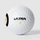 Een heks op een broom golfballen (Logo)