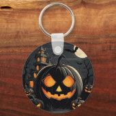 Een heks zijn is het beste compliment vanavond. sleutelhanger (Achterkant)