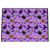 Een Heksen Gereedschap Patroon Gift Bag Groot Cadeauzakje (Voorkant)