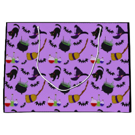 Een Heksen Gereedschap Patroon Gift Bag Groot Cadeauzakje