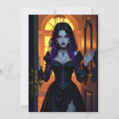 Een hekserig Halloweenfeest is aan het brouwen Kaart (Voorkant)