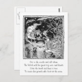 Een hekstok voor bosvrienden briefkaart (Voorkant / Achterkant)