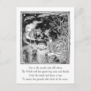 Een hekstok voor bosvrienden briefkaart