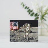 Een heldengroet van Apollo 17 Briefkaart (Staand voorkant)