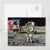 Een heldengroet van Apollo 17 Briefkaart (Voorkant / Achterkant)