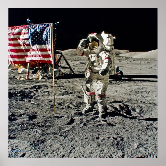 Een heldengroet van Apollo 17 Poster (Voorkant)
