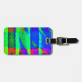 Een helder en kleurrijk Abstract Bagagelabel (Voorkant horizontaal)
