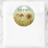 Een helderdere dag Bookplate Ronde Sticker (Tas)