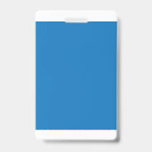 Een heldere blauwe lucht zonder wolken vult de hel badge (Back)