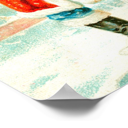 Een heldere Kerstmis Poster (Hoek)