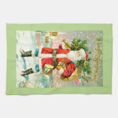 Een heldere Kerstmis Theedoek (Horizontaal)