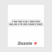 Een heldere, op maat gesneden vinylsticker sticker (Vel)