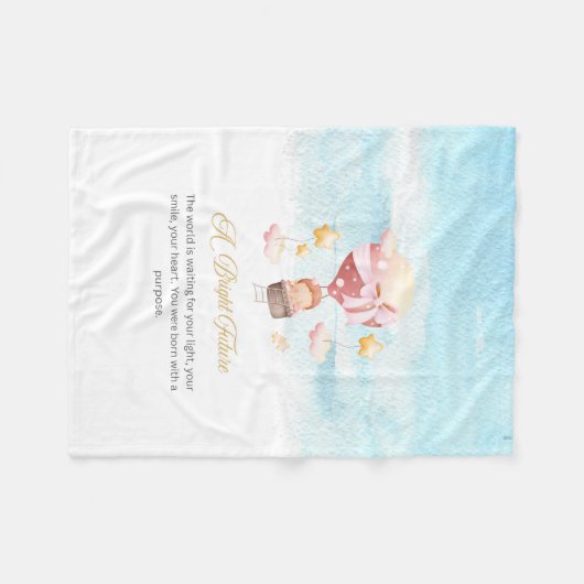 Een heldere toekomst fleece deken (Voorkant (Horizontaal))