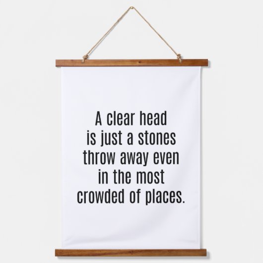 Een heldere wandtapijt met bovenzijde hangend wandkleed (Voorkant)