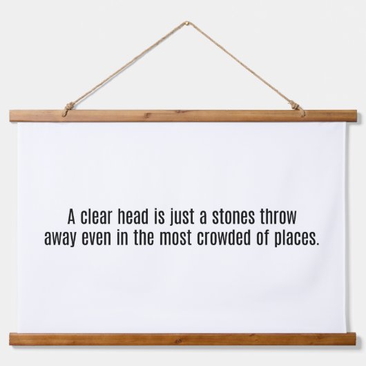 Een heldere wandtapijt met bovenzijde hangend wandkleed (Voorkant)