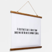 Een heldere wandtapijt met bovenzijde hangend wandkleed (Gebogen)