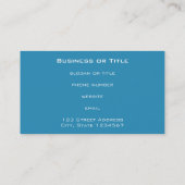 Een heldere Witte Daisy onder een Big Blue Sky Visitekaartje (Achterkant)